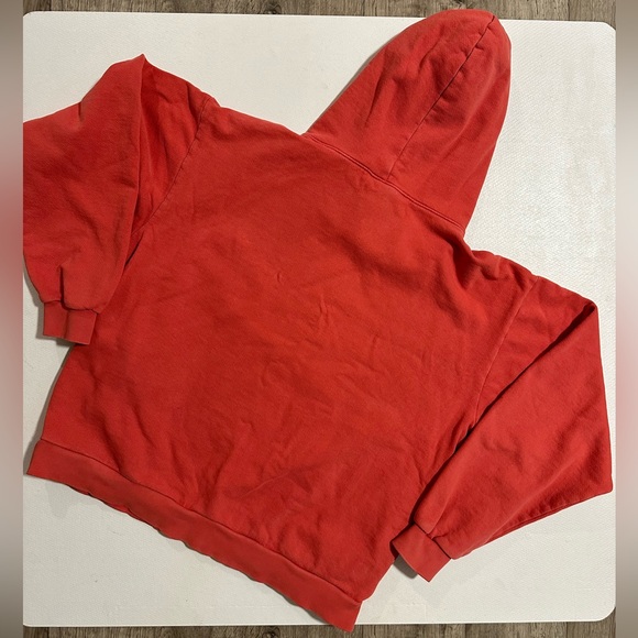 Billie Eilish Happier Than Ever 2022 Tour Hoodie Red/Orange Size Small EUC - Picture 4 of 12
